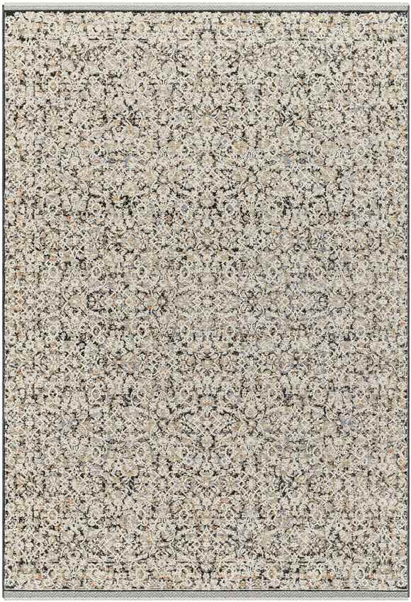 Bonner Traditional Black/Cream Area Rug