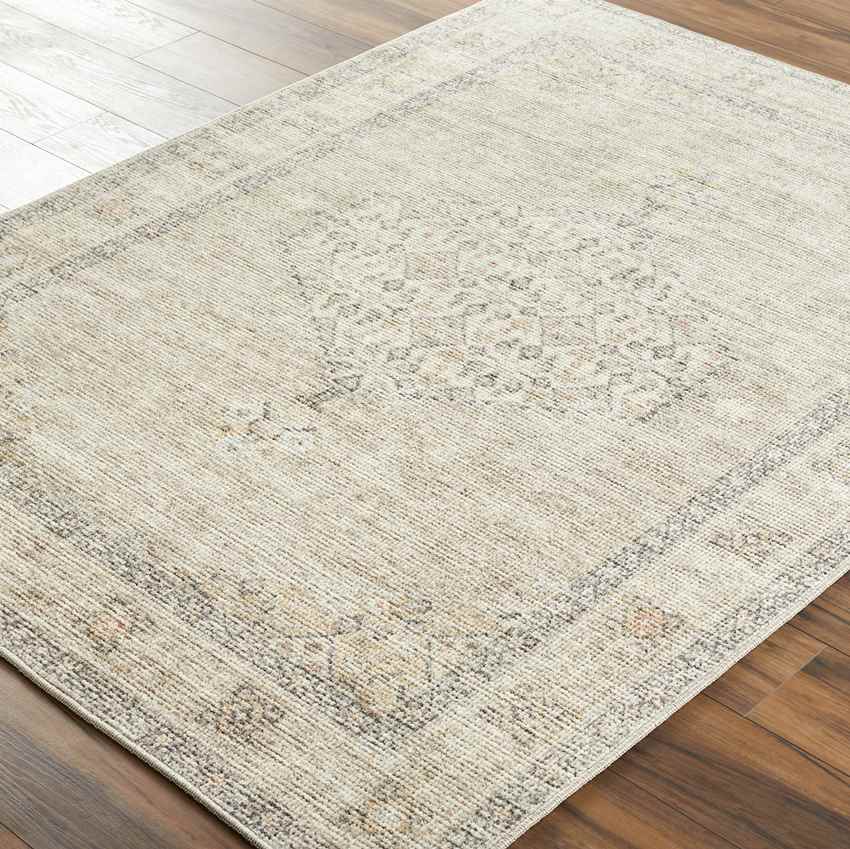 Jamesa Traditional Light Brown/Cream Area Rug