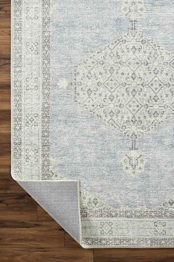 Jamesa Traditional Denim/Ivory Area Rug