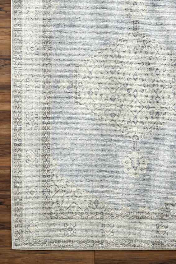 Jamesa Traditional Denim/Ivory Area Rug