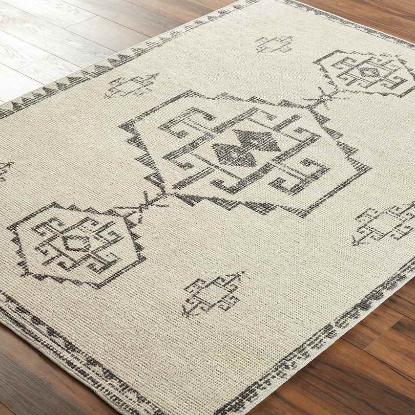 Amye Global Charcoal/Beige Area Rug