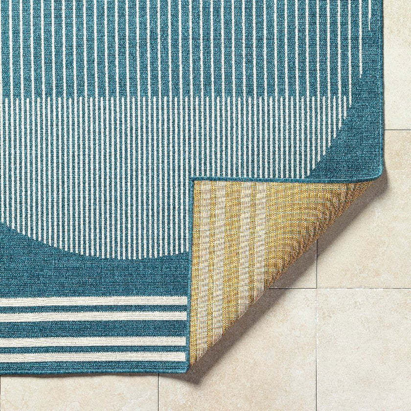 Heathr Modern Marine Blue Area Rug