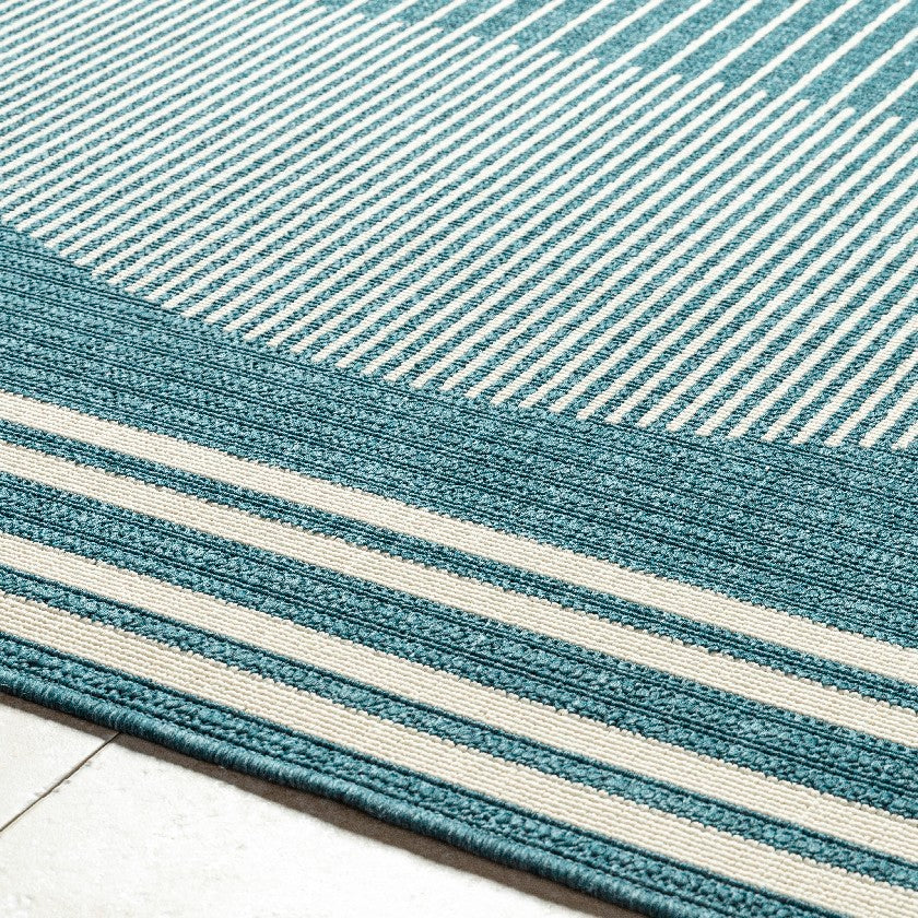 Heathr Modern Marine Blue Area Rug