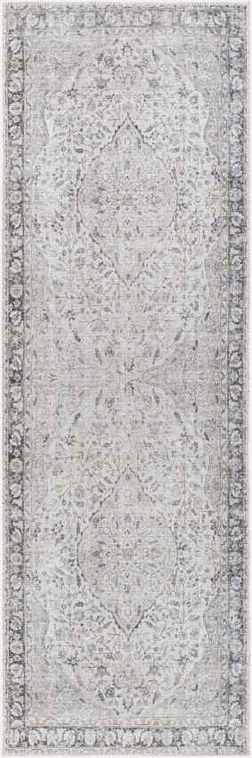 Sederick Traditional Ivory Washable Area Rug