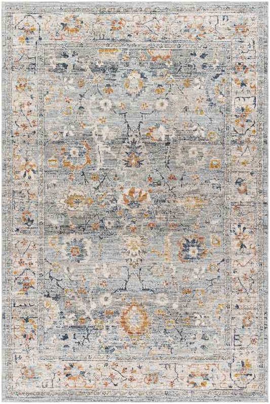 Tanina Traditional Light Gray/Pale Blue Area Rug