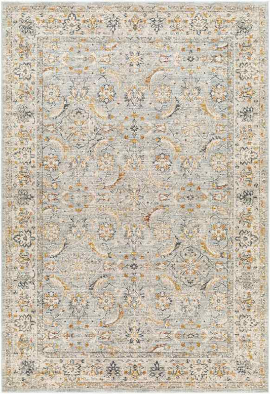 Stepfon Traditional Light Brown Area Rug