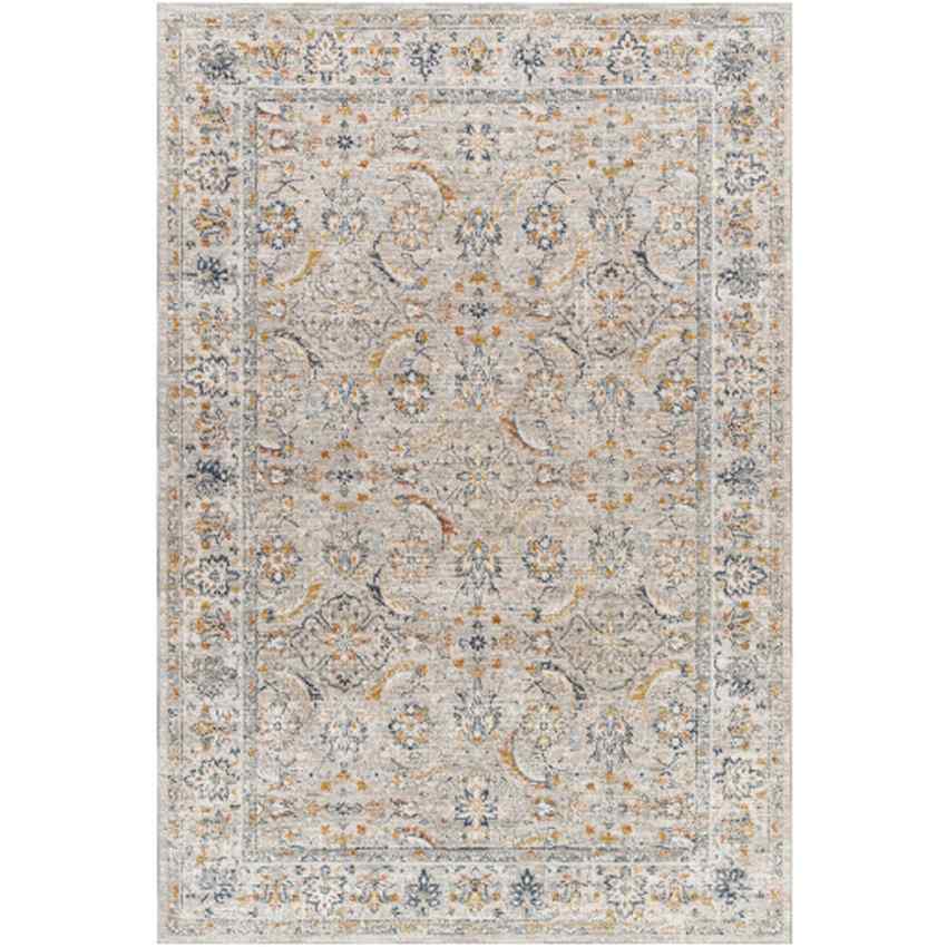 Stepfon Traditional Light Gray/Pale Blue Area Rug