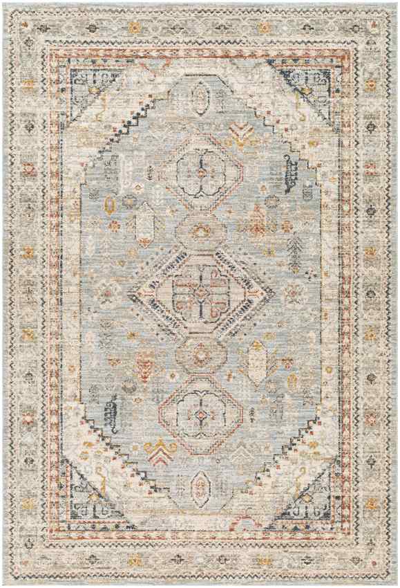 Tiwanna Traditional Pale Blue Area Rug