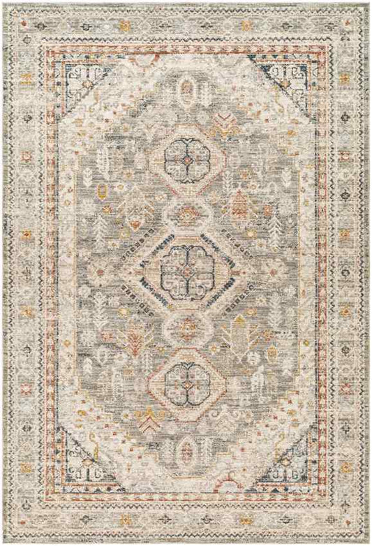 Leslieanne Traditional Medium Brown/Medium Gray Area Rug