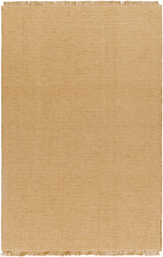 Hendy Solid and Border Camel Area Rug