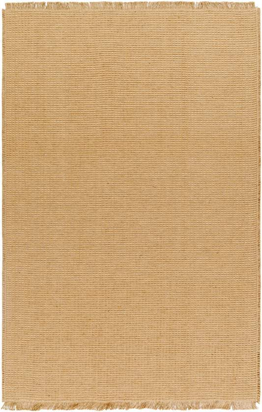 Hendy Solid and Border Camel Area Rug