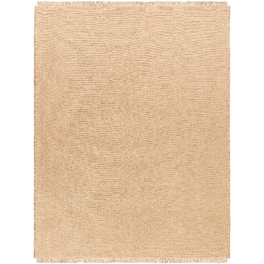 Hendy Solid and Border Camel Area Rug