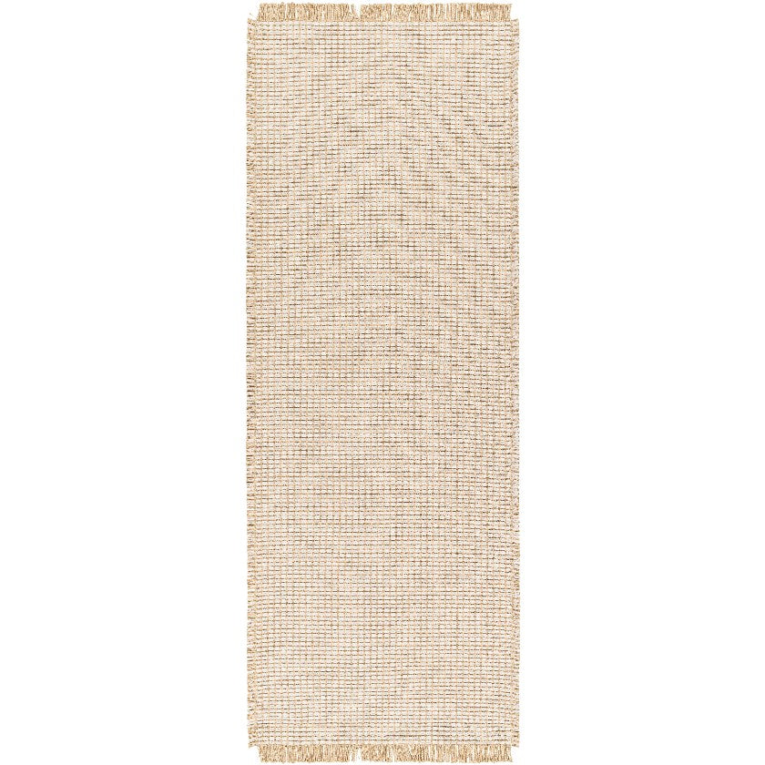 Hendy Solid and Border Mocha Area Rug