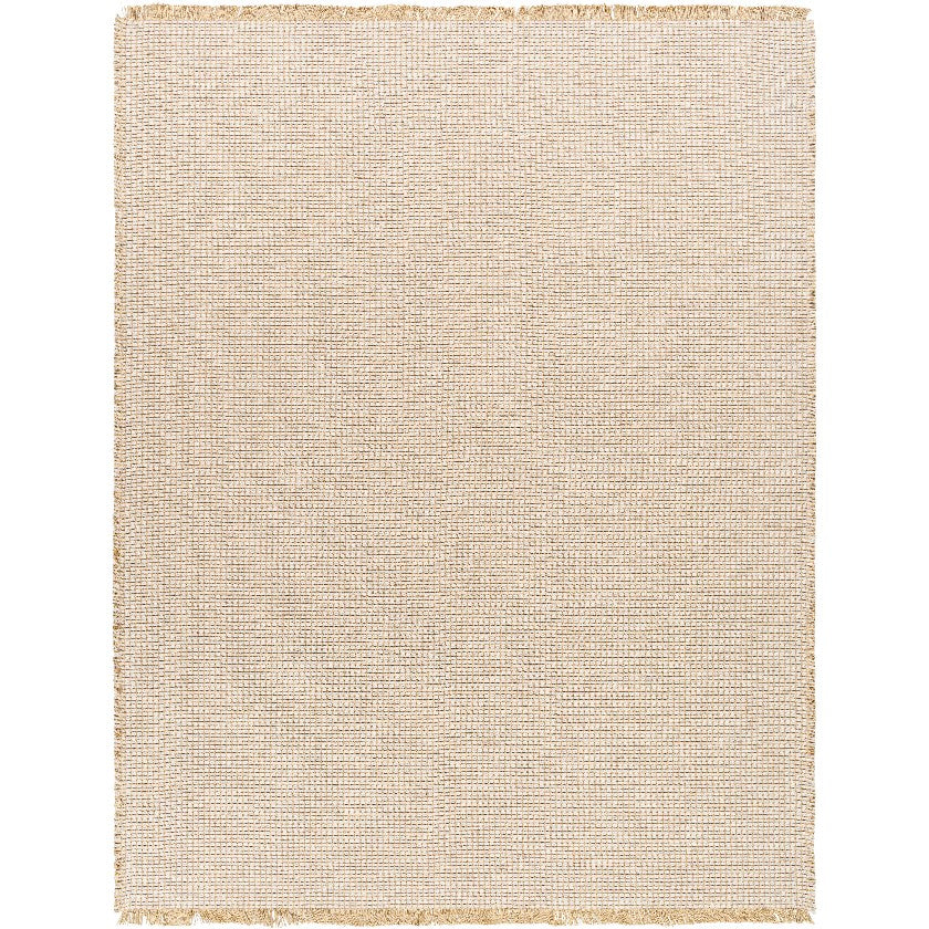 Hendy Solid and Border Mocha Area Rug