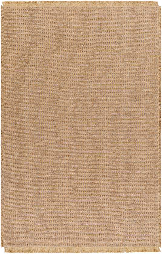 Hendy Solid and Border Brown Area Rug