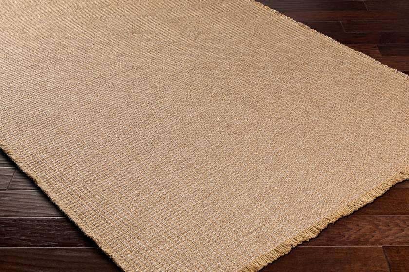 Hendy Solid and Border Brown Area Rug