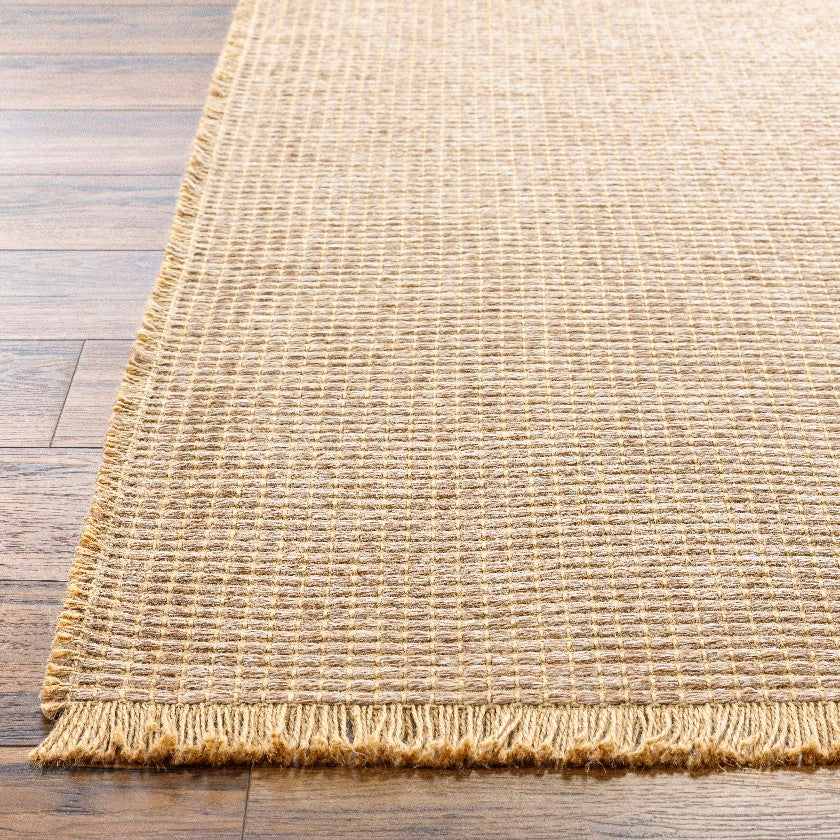 Hendy Solid and Border Brown Area Rug