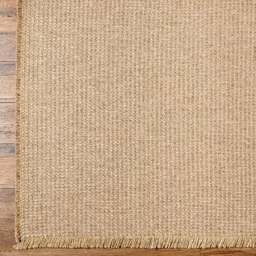 Hendy Solid and Border Brown Area Rug