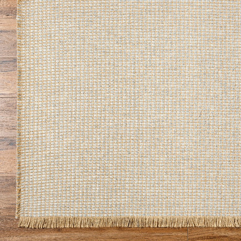 Hendy Solid and Border Gray Area Rug