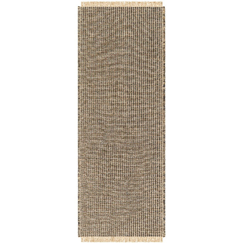 Hendy Solid and Border Charcoal Area Rug