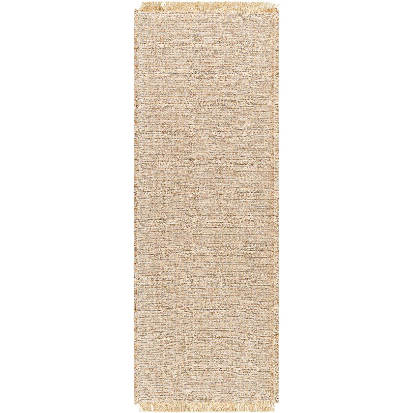 Hendy Solid and Border Taupe Area Rug