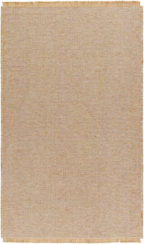 Hendy Solid and Border Taupe Area Rug