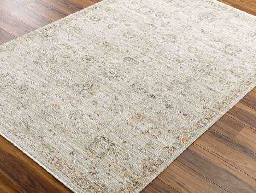 Jawara Traditional Ivory Washable Area Rug