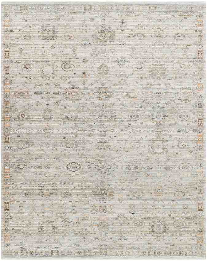 Jawara Traditional Ivory Washable Area Rug