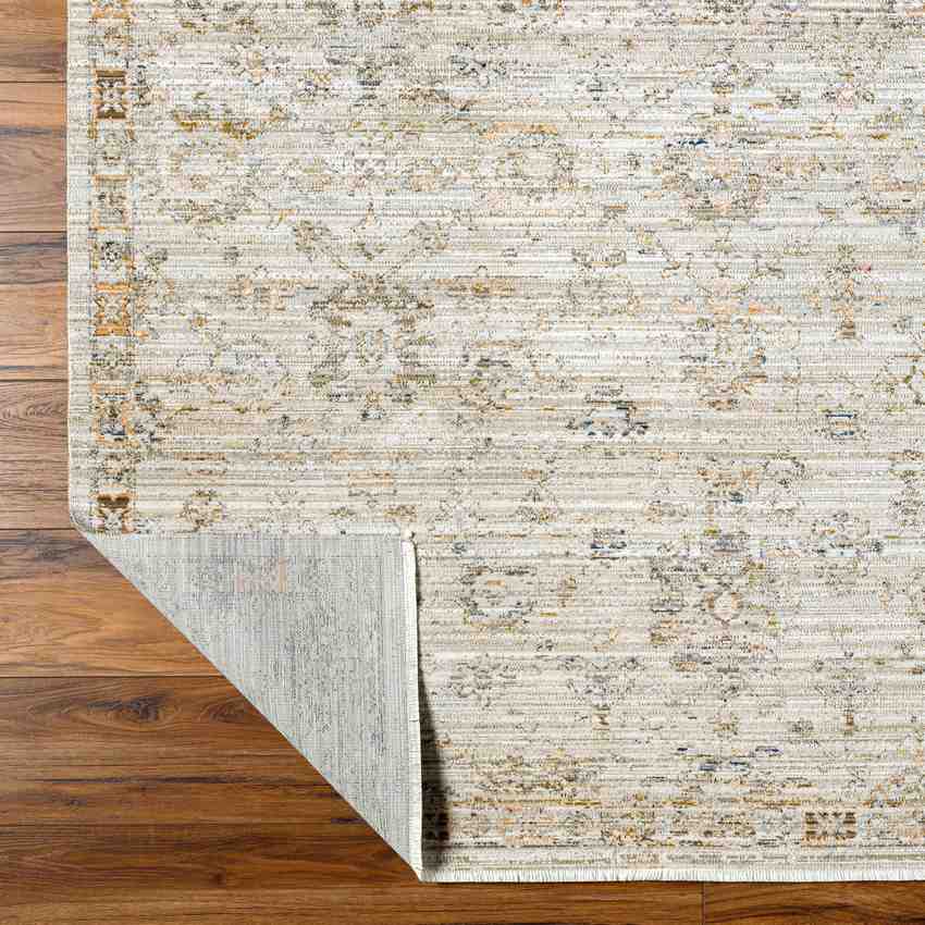 Jawara Traditional Ivory Washable Area Rug