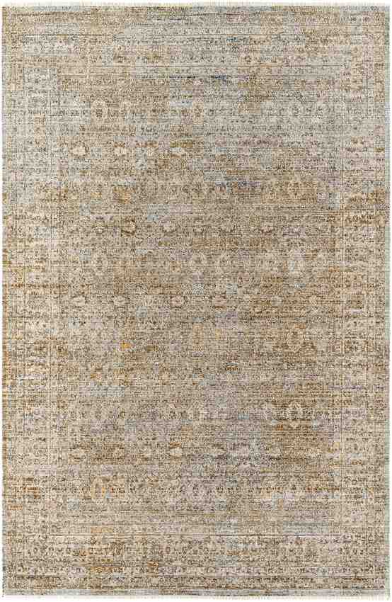 Moshe Traditional Brown/Ivory Washable Area Rug