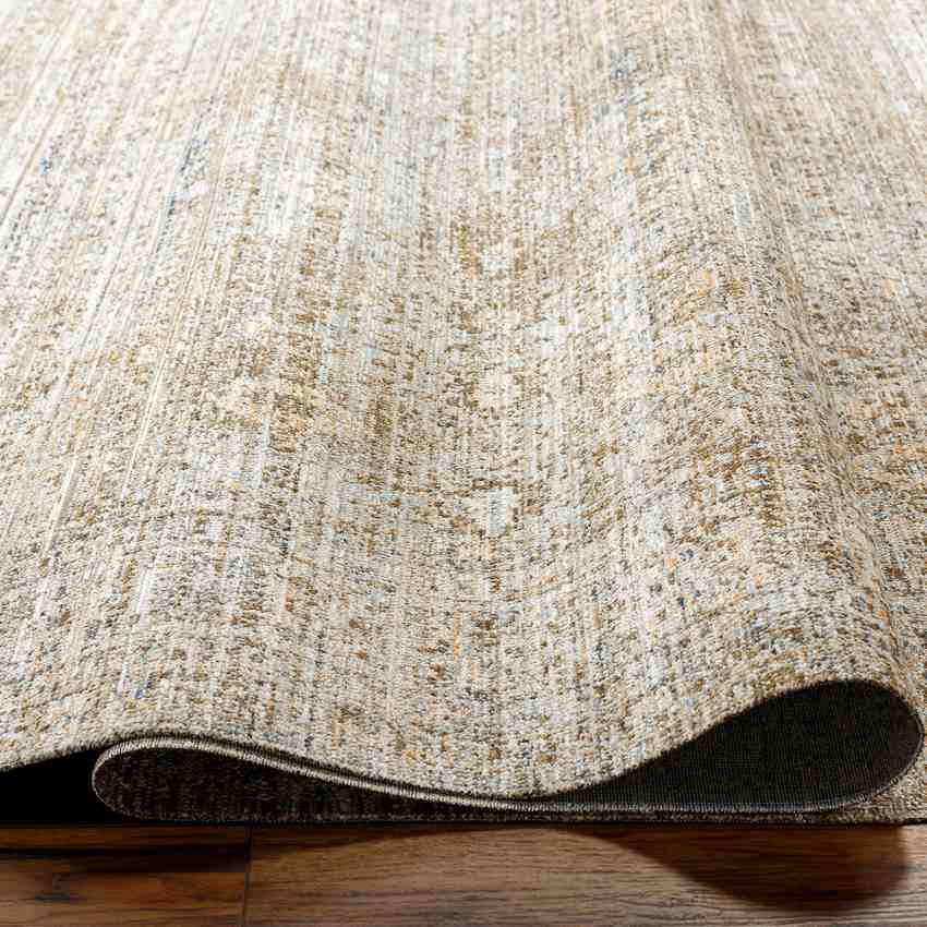 Moshe Traditional Brown/Ivory Washable Area Rug