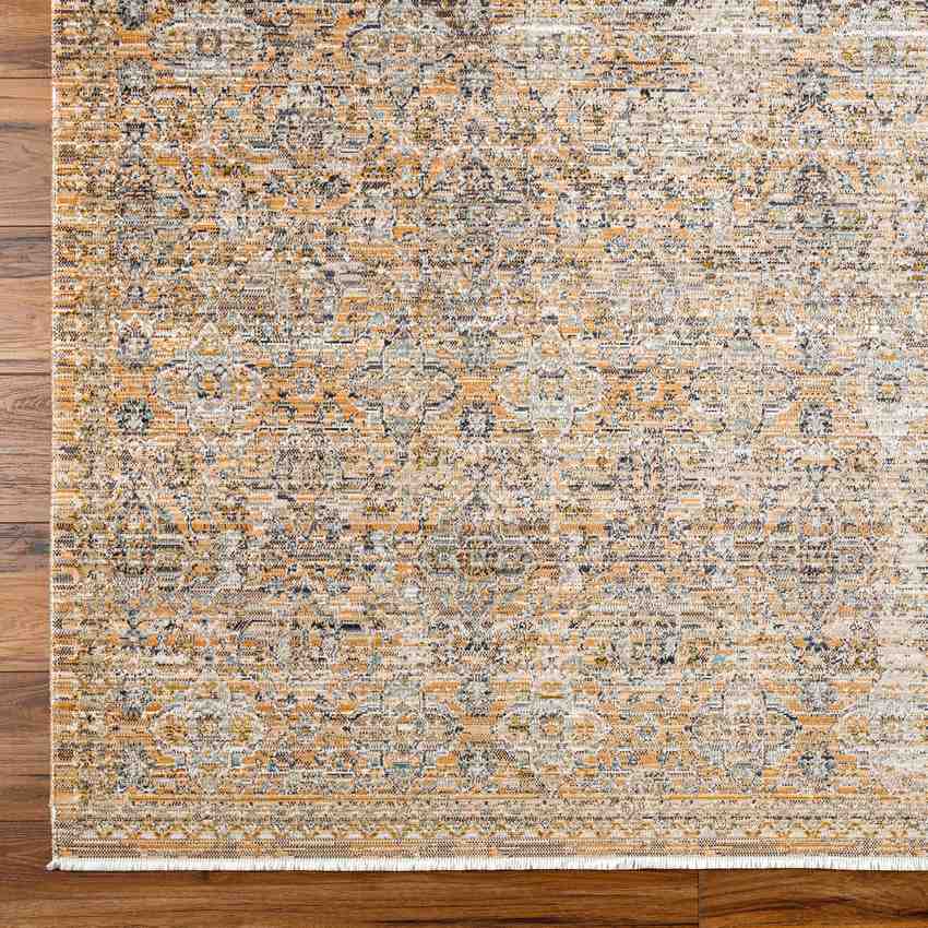 Radha Traditional Brown Washable Area Rug