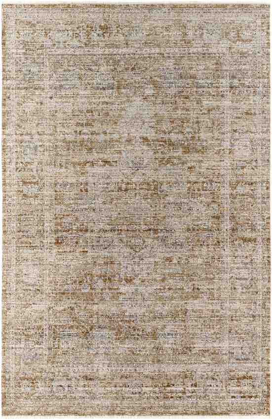 Robynn Traditional Dark Brown Washable Area Rug