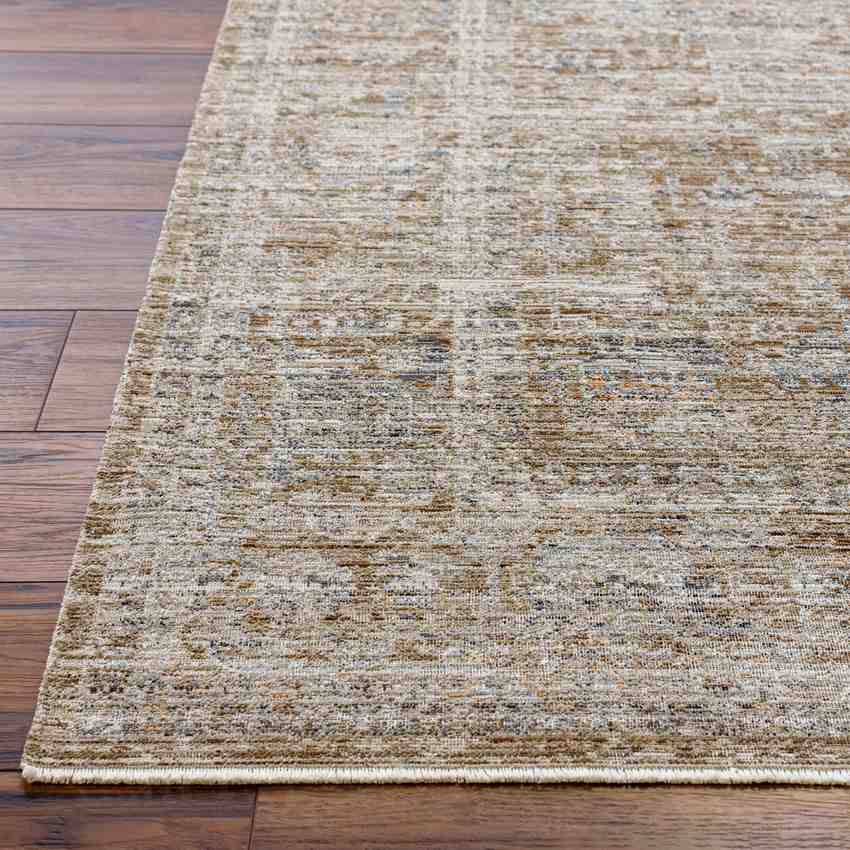 Robynn Traditional Dark Brown Washable Area Rug