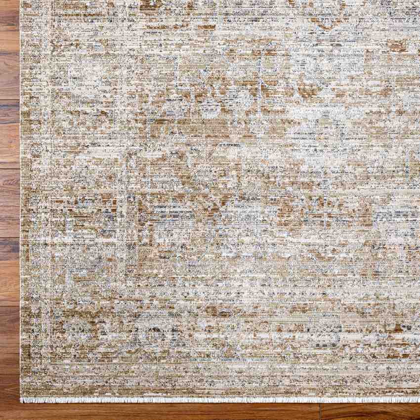 Robynn Traditional Dark Brown Washable Area Rug