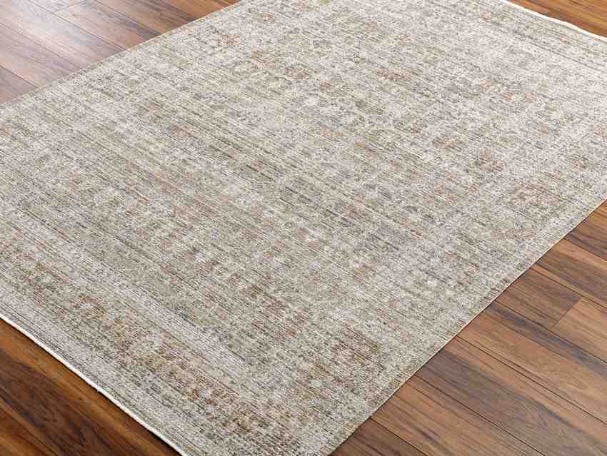 Jemimah Traditional Dark Sage Washable Area Rug