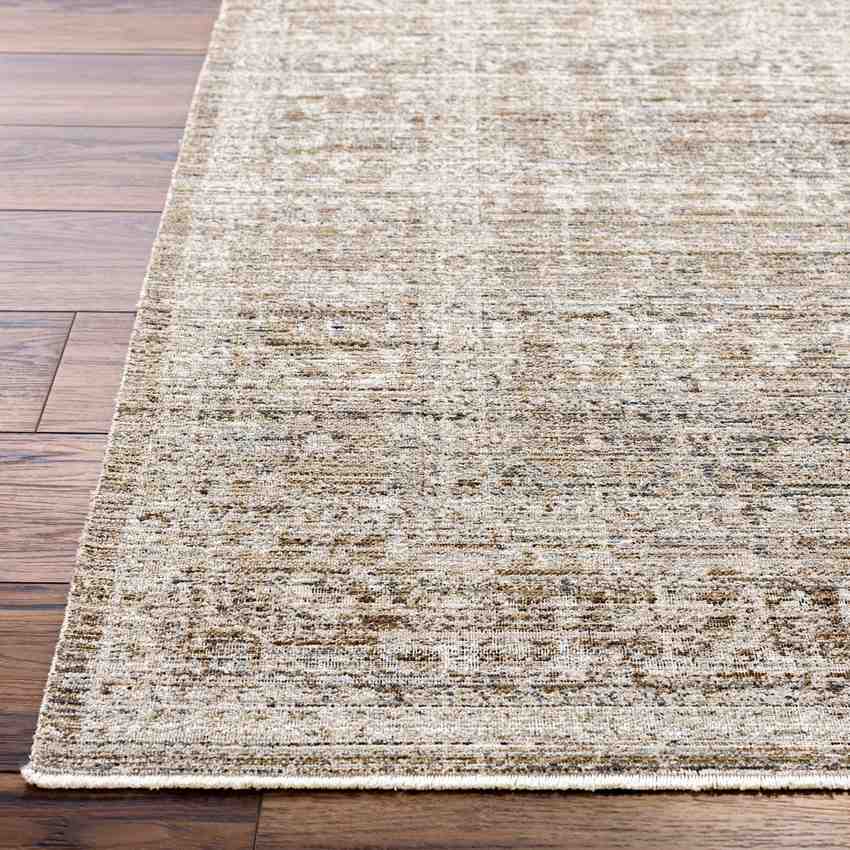 Jemimah Traditional Dark Sage Washable Area Rug