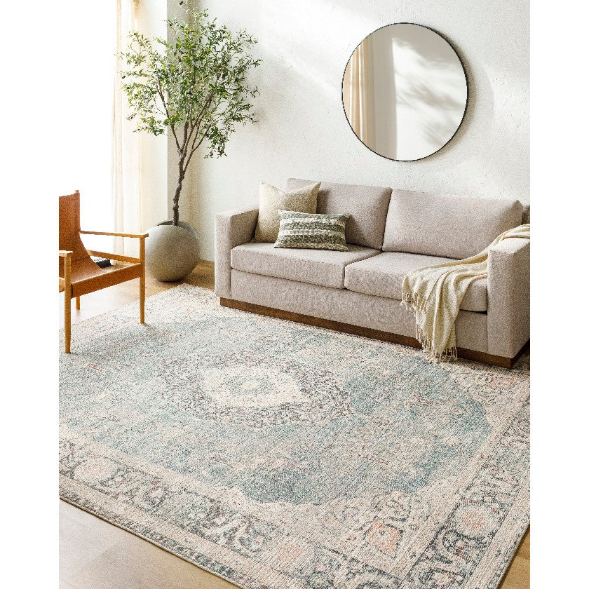 Bryttany Traditional Ivory/Slate Area Rug