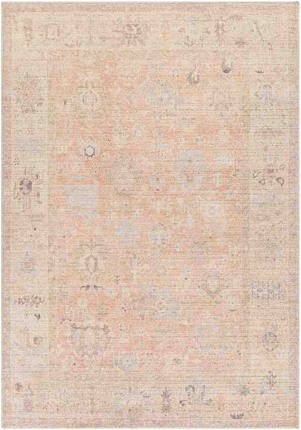 Shellina Traditional Dusty Pink Area Rug