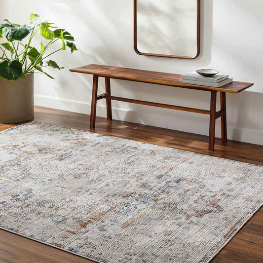 Arek Traditional Dark Blue Area Rug