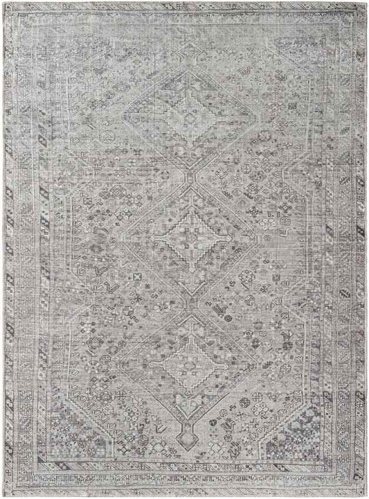 Tyanne Traditional Medium Gray Area Rug