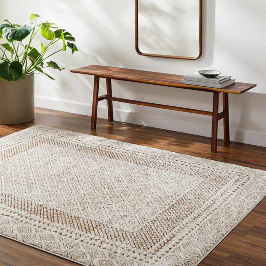 Vada Modern Ivory/Brown Area Rug