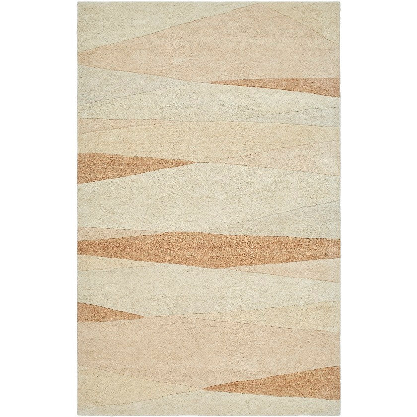 Mulhouse Modern Dark Brown/Light Beige Area Rug