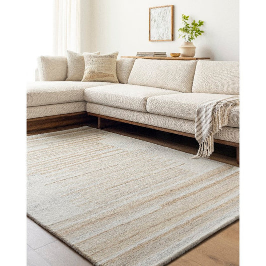 Seairra Modern Light Brown Area Rug