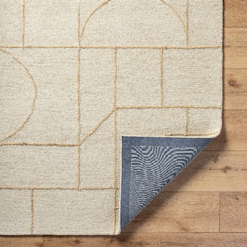 Tyerra Modern Light Beige Area Rug