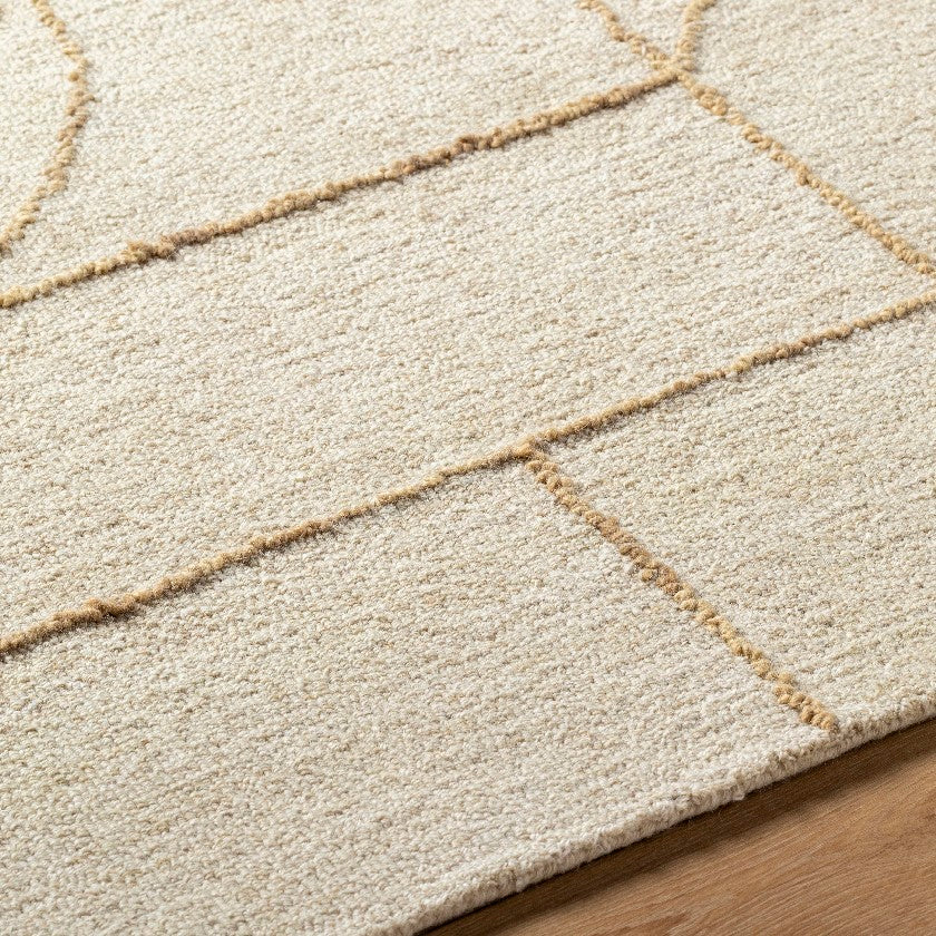 Tyerra Modern Light Beige Area Rug