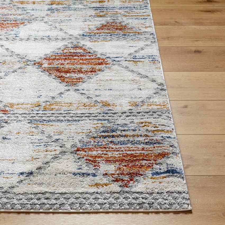 Brynne Traditional Denim/Light Gray Area Rug