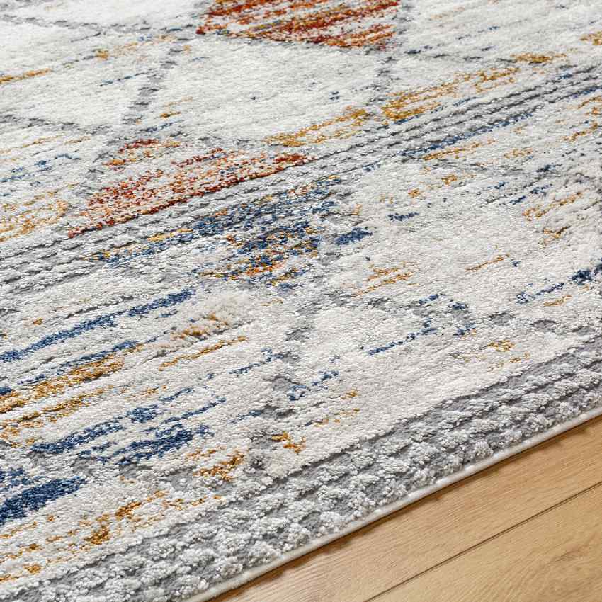 Brynne Traditional Denim/Light Gray Area Rug