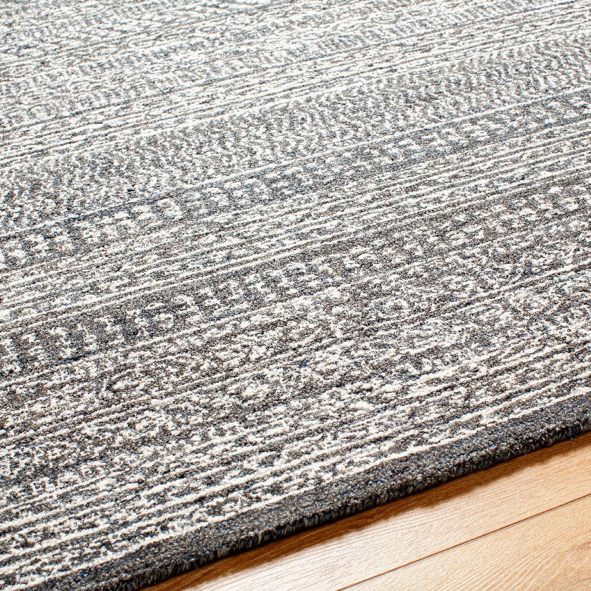 Melun Global Charcoal/Cream Area Rug