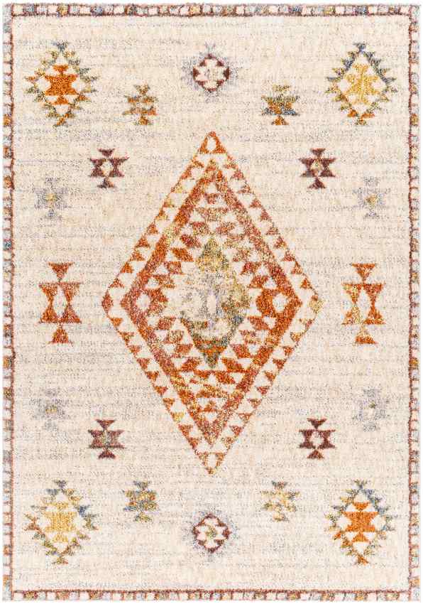 Keva Traditional Burnt Orange Area Rug